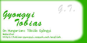 gyongyi tobias business card